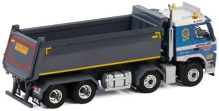 WSI para Volvo FM4 Sleeper Cab 8x4 Tipper Tipper Moyglare 1/50 Diecast Truck Pré-construído Modelo