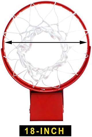 Profissional Proslam 180º Breakaway Basketball Rim ， 18 polegadas A reposição de gols Flex se encaixa 5 x5, 5 x4, 4 x3 ， 5 x3 Padrão