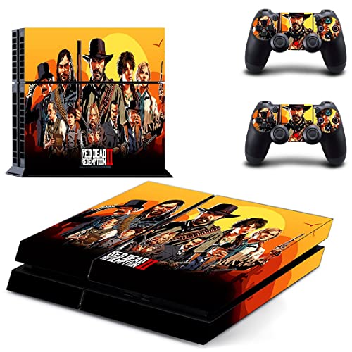 Game Gred Deadf e Redemption PS4 ou PS5 Skin Skinper para PlayStation 4 ou 5 Console e 2 Controllers Decal Vinyl V8515