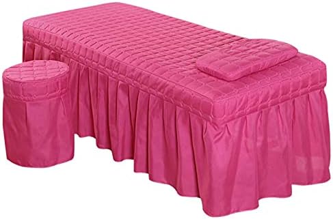 Linhas de massagem xjzhang linhas de mesa de salão de beleza conjuntos de lençóis spa capa de cama de beleza, colchas de beleza