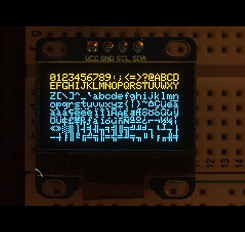 DEVIT V1 ESP32-WOLOL-32 + 0,96 polegada Amarelo e azul I2C OLED Módulo