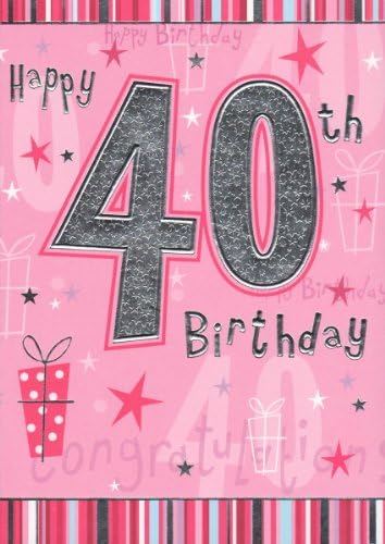 Desejando bem feliz 40º aniversário
