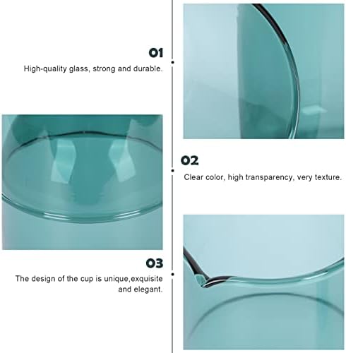 Araço de água de cabeceira de cabeceira com copo de copo: conjunto de vidro para o quarto da cabeceira de enxagueira de vidro da cabeceira