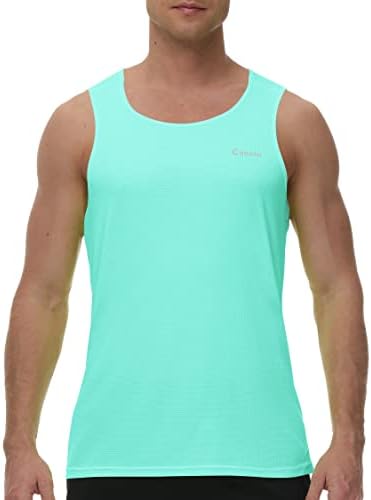 Cakulo Men's Neon Tops Tops Workout Gym Athletic Swim Beach Tops Grandes e altos Quick Dry Marathon Muscle Sleesess Shirts