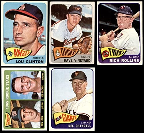 1965 Topps Baseball 50 Conjunto de partidas/lote VG/ex+