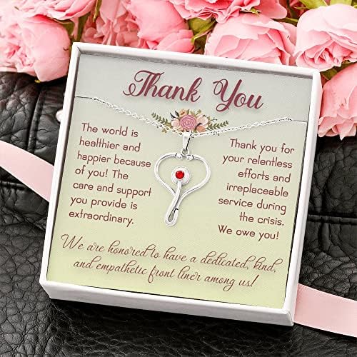 Jóias de cartão de mensagem - Presentes personalizados, presentes de agradecimento para enfermeiros, presentes de enfermagem