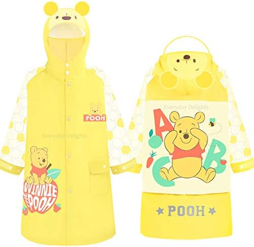 Everyday Delights Winnie the Pooh Capuz Capued Capune Capnen Poncho Outwear para meninos meninas crianças crianças crianças