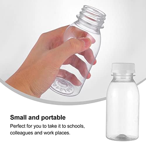 Bedonzon mini geladeira garrafa de água de vidro 3pcs garrafas de leite plástico recipientes de leite descartáveis ​​mini