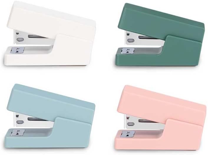 PDGJG Mini Stapleler Definir Máquina de encadeamento de papel colorida portátil usando material de escritório de papelaria