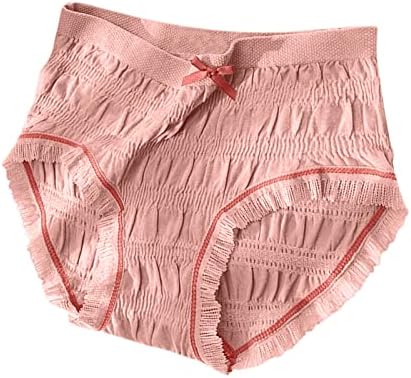 RDP52 Mulheres Sexy calcinha respirável de algodão calça elástica de alta bolha alta calça de cintura calcinha de cintura feminina