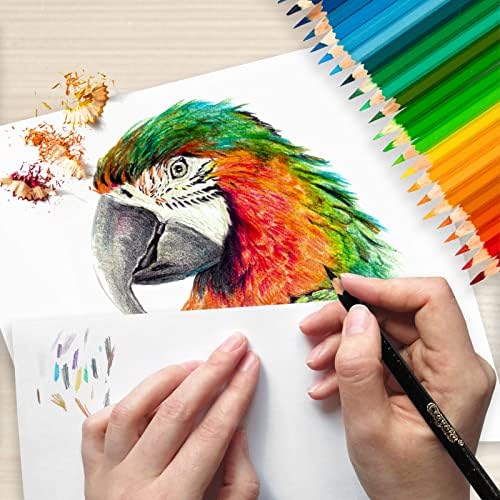 Os mega negócios Crayola coloridos lápis com o livro de esboço. Premium 36 lápis coloridos para coloração adulta com caderno