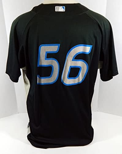 2008-10 Toronto Blue Jays 56 Game usou Black Jersey Batting Practice St 50 088 - Jogo usado MLB Jerseys