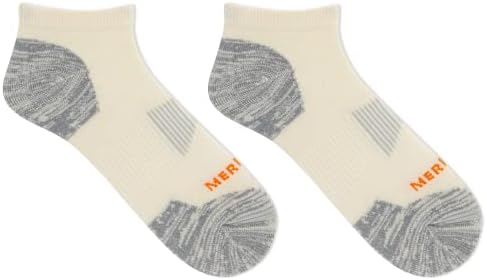 Merrell unissex masculina e feminina zoneada meias de caminhada de lã - pacote de 1 par - suporte de arco unissex respirável