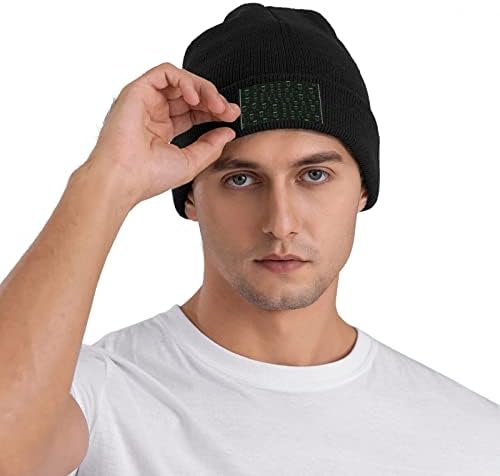Grinfab Dead%Mau5 Band Knit Feanie Winter Hat for Men Mulheres quentes malhas de malha elástica de malha elástica