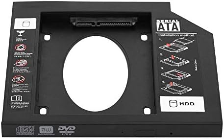 ASIXX HDD Caddy, Gabinete de HDD SSD, 2,5 SATA HDD SSD Disco rígido Disco rígido Baía de dvd óptico DVD Suporte