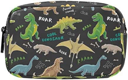 Padrão de dinossauros glaphy Caixa de lápis de grande capacidade para bolsas de lápis com zíper de sacos de cosméticos portáteis