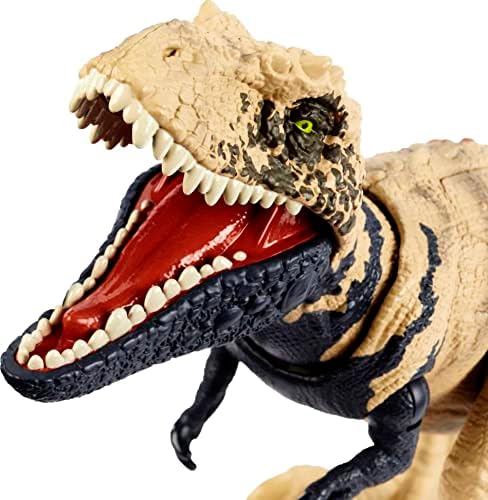 Jurassic World Dinosaur Toy, Bistahieversor rastreadores gigantescos Figura de ação de espécies com movimento de ataque e equipamento