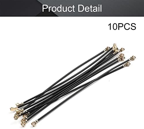 OTHMRO 10PCS WiFi Pigtail Cable RF1.37 IPEX 1 TO IPEX 1 CONECTOR CABO METAL