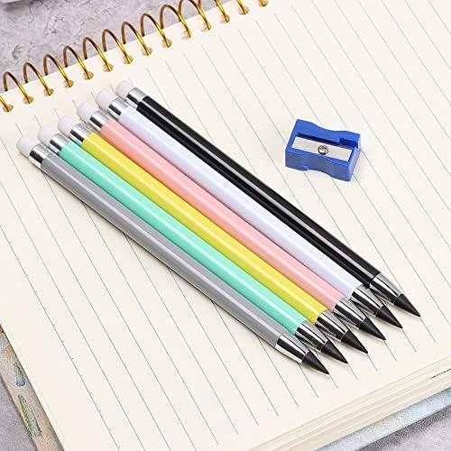 Macarons duráveis ​​cor sem tinta eterno lápis hb ilimitado caneta de escrita sem tinta de esboço de tinta Office Supplies School