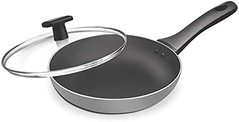 Efinito Pro Cook Black Pearl Induction Pan com tampa de vidro, 26 cm /2,2 litros