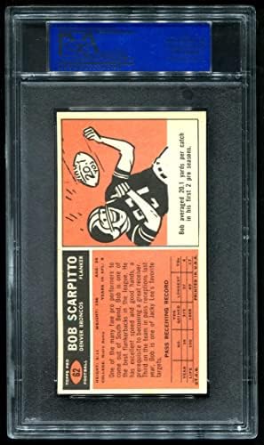 1965 Topps 62 Bob Scarpitto Denver Broncos PSA PSA 6,00 Broncos Notre Dame