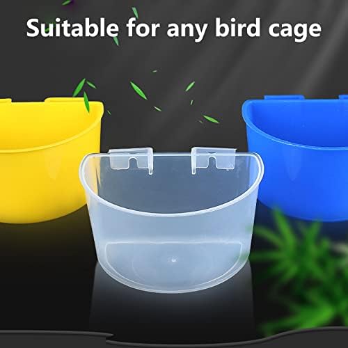 Pincheder alimentador de pássaro copo de gaiola de gaiola de prato de prato para pombos de pássaro Parrot de coelho