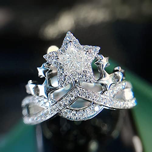 Casamento e anéis de noivado anel criativo para empilhado ser diamante pode moda usar luxo -kle luz feminina be