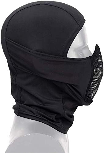 Equipamento tático Balaclava Máscara de malha de balaclava Ninja Face completa Airsoft máscara de motocicleta à prova de vento Chapo de ciclismo aquecedor de pescoço