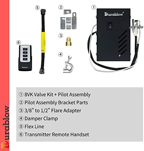 Durablow 8vk-tx141 Sparca automática eletrônica para o kit de válvula piloto com altura da chama variável remota