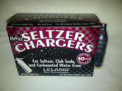 40 Leland CO2 Soda Chargers - 8G C02 Seltzer Water Cartuchges - 4 caixas de 10