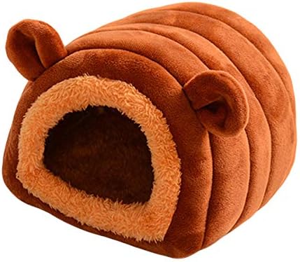 Damohony Pet Bed Animal Pequeno Inverno Casa quente Caverna para hedgehog rat chinchilla