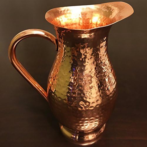 Arremessador de jarro de água de cobre para ayurveda