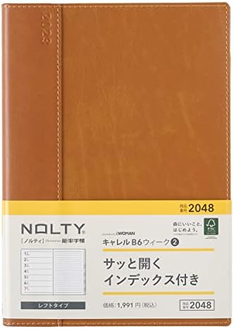 Noritsu Nolty 2023 B6 Weekly Planner, Carrel