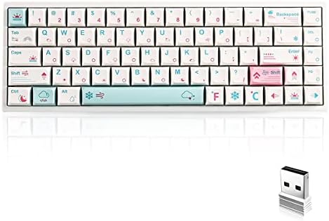 BOYI WK68 HOT SWAPPABLE RGB TECHADO MECÂNICO, Bluetooth sem fio 5.0/2,4g/fio Tipo-C Tri modo PBT sublimação Chaps 65% Teclado para jogos