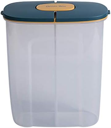 Dbylxmn Air Tight Food Recipiente Latas de contêineres 2.5L Compartimento de armazenamento de armazenamento seco Caixa de grãos de armazenamento de tanque Cozinha ， Dining & Bar Glass Kitchen Storage Recipadores
