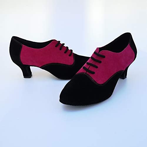 Sapatos de dança latina de Hiposeus para mulheres com laço de dedo fechado Salas de dança de tango de salão de salão