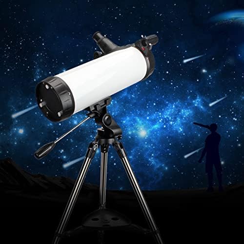 Telescópio 114AZ Telescópio refletor newtoniano para adultos de astronomia, Great Astronomy Gift for Kids Adults, vem com adaptador