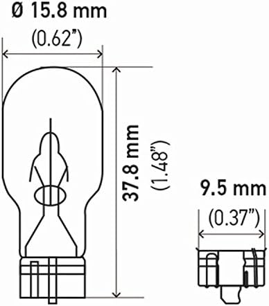 Hella 921TB Bulb 921 12V 16W ​​W2.1x9.5d T5