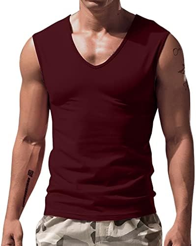 Camisas de treino masculinas de homem de verão BMISEGM Homens da primavera do verão de tanques de tanques sem mangas