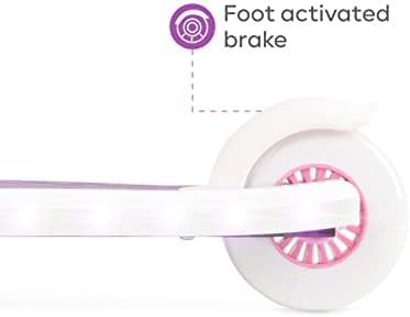 Scooter para crianças de 3 a 5 anos - Deck extra largo e freio ativado pelo pé, brinquedos infantis de 3 rodas para meninos e meninas