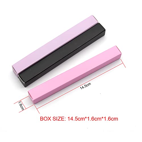 Rótulo Caixa de embalagem de papel vazia para delineador líquido maquiagem de cílios à prova d'água preta Branca/rosa, E12,20