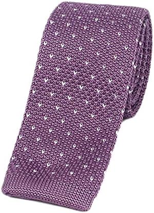 Andongnywell Men's Knit Tie Slim Skinny Square Cotartie Slim Casual Business Knit