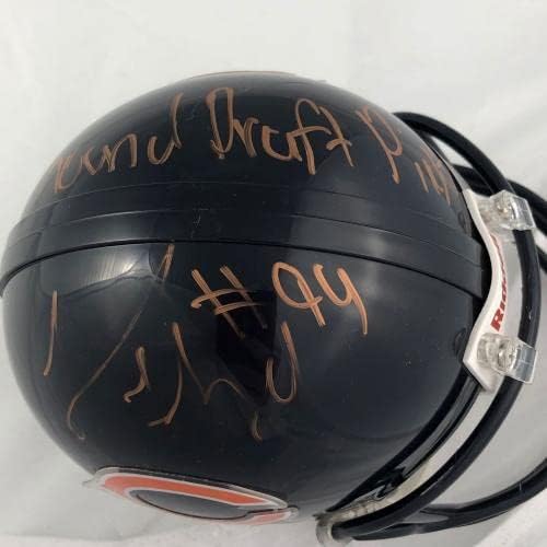 Leonard Floyd assinou mini capacete PSA/DNA Chicago Bears autografado - Mini capacetes da NFL autografados