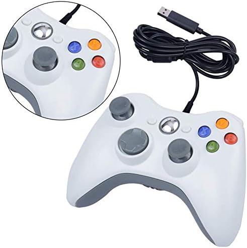 Controlador LFJG Wired para Xbox 360, Game Controller GamePad, controlador gamepad com fio USB para Xbox 360, Xbox 360 Slim,