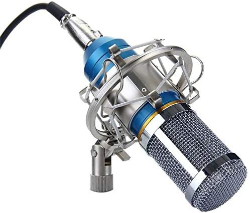 LMMDDP Condensador Profissional Microfone Cardioid Audio Studio Recording Vocal Mic KTV Microfone + Montagem de choque