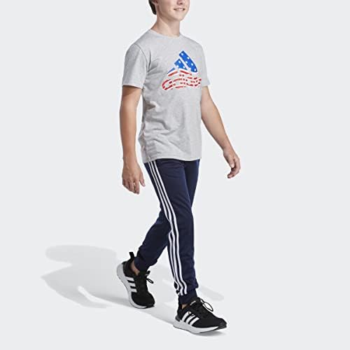 Tee Americana de manga curta dos meninos da Adidas Boys