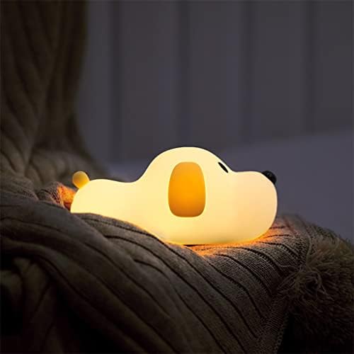 UXZDX Silicone Dog Led Night Light Touch Sensor 2 Cores Timer diminuível