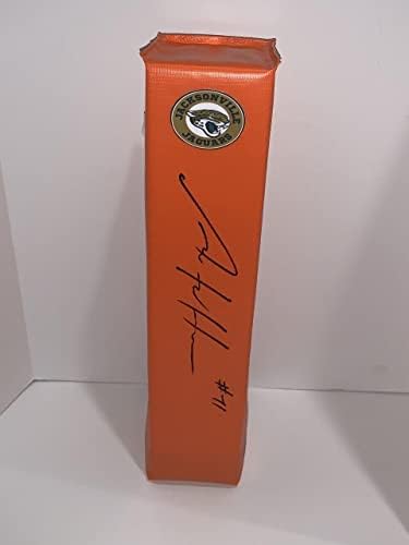 Anton Harrison assinou touchdown pylon Jacksonville Jaguars futebol JSA Coa - Bolsas de futebol autografadas