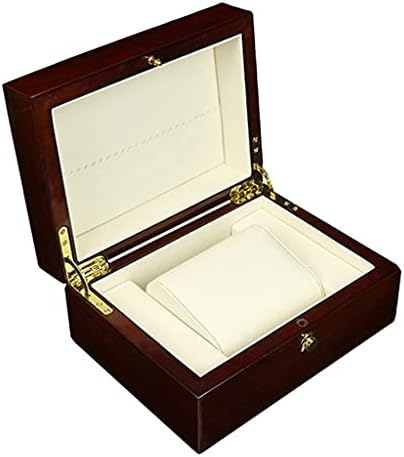 Yfqhdd Slot Slot Watch Box for Men Padre Padre Wooden Relógio Exibir armazenamento de jóias de jóias Louse de relógio grande