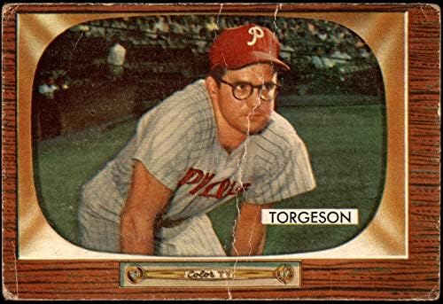 1955 Bowman 210 Earl Torgeson Philadelphia Phillies Fair Phillies